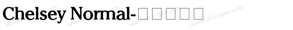 Chelsey Normal字体转换